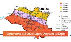 Burada Oturanlar Yandı: Ordu'nun Depreme En Dayanıksız İlçesi Seçildi!