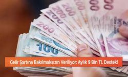 Gelir Şartına Bakılmaksızın Veriliyor: Aylık 9 Bin TL Destek!