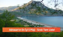 Adrasan'ın En İyi 5 Plajı - Sıralı Tam Liste!