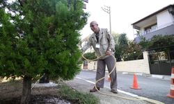 80 yaşındaki park gönüllüsü Buca'ya örnek oluyor