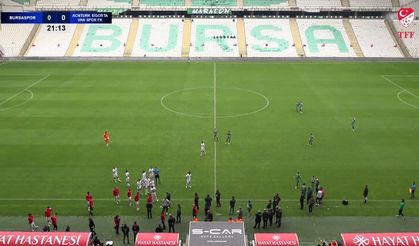 Bursaspor maçında Vanspor neden sahadan çekildi?