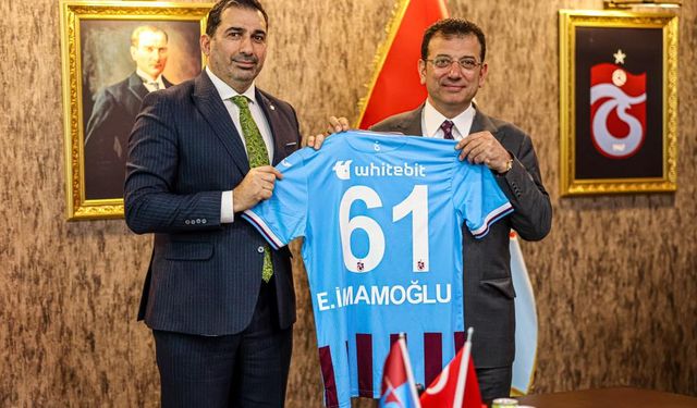 Ekrem İmamoğlu, Trabzonspor'u ziyaret etti