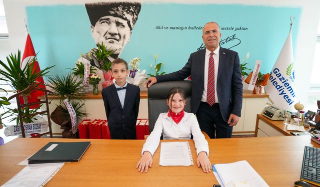 Gaziemir'in çocuk başkanları projelerini sıraladı