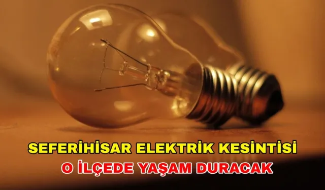 15 Kasım 2024 Gediz Elektrik duyurdu: Seferihisar'da elektrik kesintisi var mı?