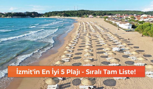İzmit'in En İyi 5 Plajı - Sıralı Tam Liste!