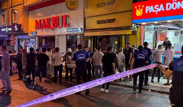 Zeytinburnu'nda tekel bayisinin asma katı çöktü: 1 kişi yaralandı