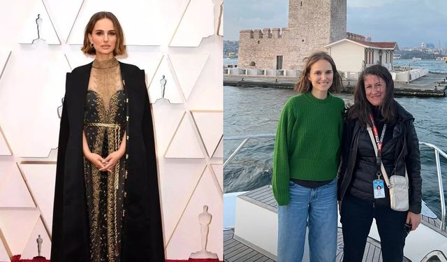 Dünyaca ünlü Oscar'lı oyuncu Natalie Portman İstanbul'da