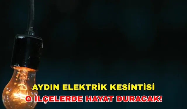 13 Kasım 2024 Aydın elektrik kesintisi uyarısı: Kent karanlığa gömülecek -Gediz Elektrik kesintisi