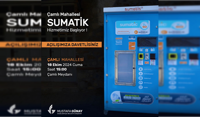 Güzelbahçe'de Sumatik hizmete başlıyor