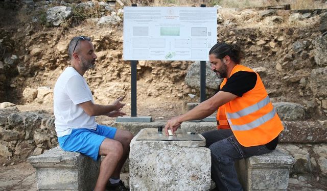 Alanya'da 2.000 yıllık Roma tavlası, Syedra Antik Kenti'nde yeniden hayat buldu