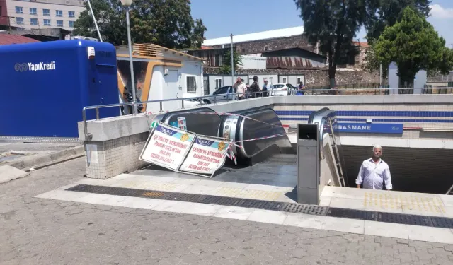 İzmir Metro'da yürüyen merdivenler, verilen sözlere rağmen hala çalışmıyor