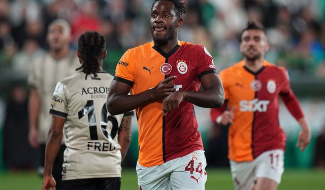 Galatasaray 3 puanı tek golle aldı: Bodrum FK: 0 - Galatasaray: 1