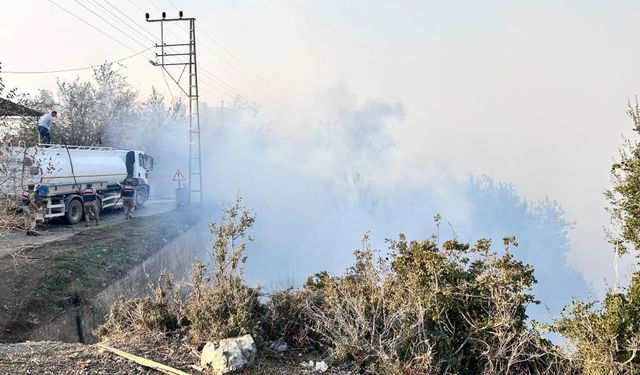 Hatay'da orman yangını yerleşim alanlarına sıçradı