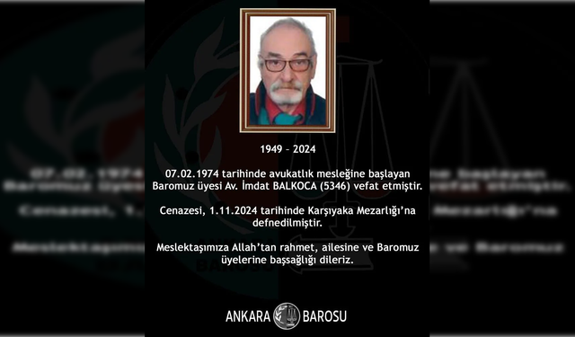 Ankara Barosu üyesi Avukat İmdat Balkoca kimdir, neden öldü?