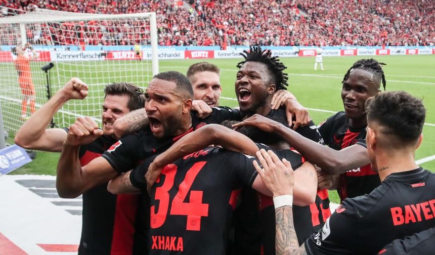 Bundesliga'da bir ilk! Bayer Leverkusen tarihinde ilk kez şampiyon