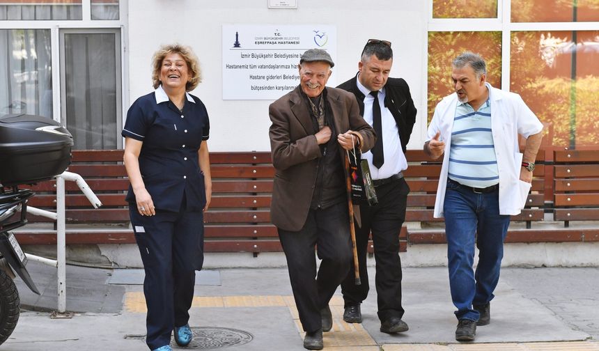 86 yaşındaki Cemil Merttürk yeniden Eşrefpaşa Hastanesi’nde