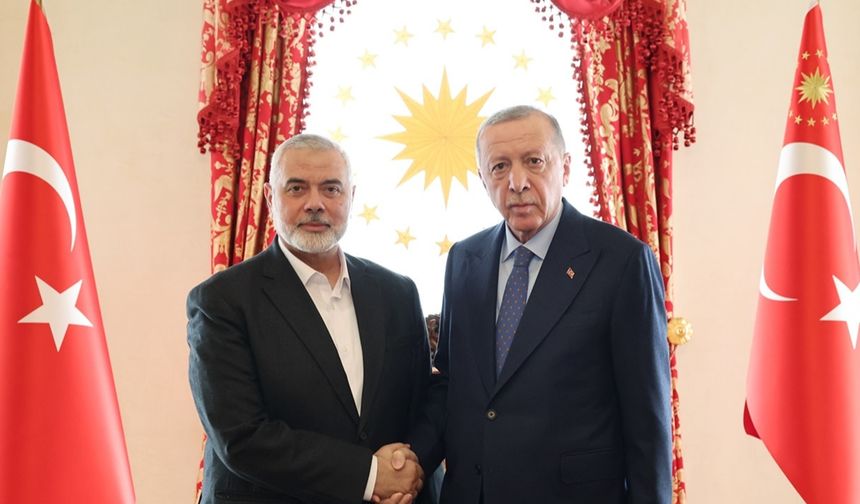 Erdoğan Hamas lideri ile görüştü!