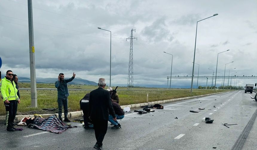 Erzurum'un kuzey çevre yolunda korkunç trafik kazası: 6 yaralı var!