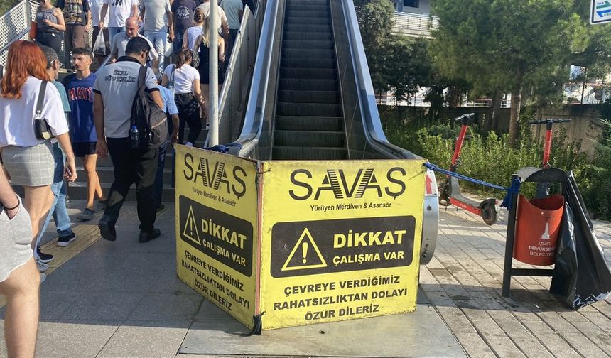 İzmir Metro’da yürüyen merdiven çilesi bitmiyor!