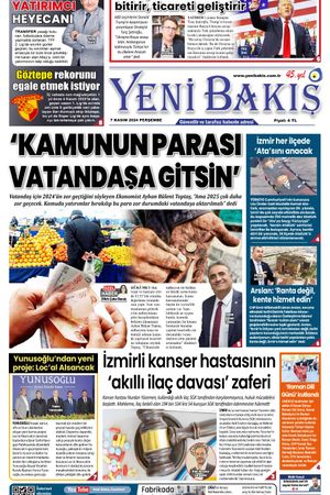 07.11.2024 Yeni Bakış Gazetesi