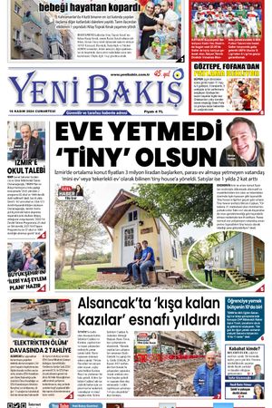 16.11.2024 Yeni Bakış Gazetesi