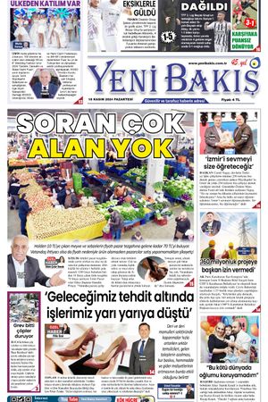 18.11.2024 Yeni Bakış Gazetesi