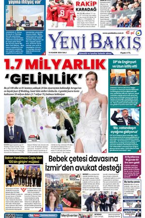 19.11.2024 Yeni Bakış Gazetesi