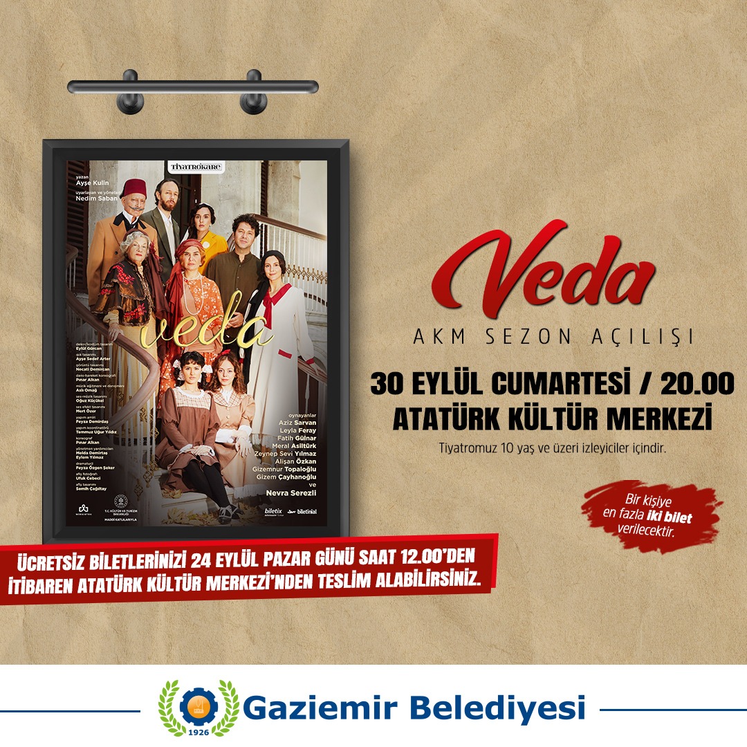 Gaziemir’de perde “Veda” oyunuyla açılıyor (2)