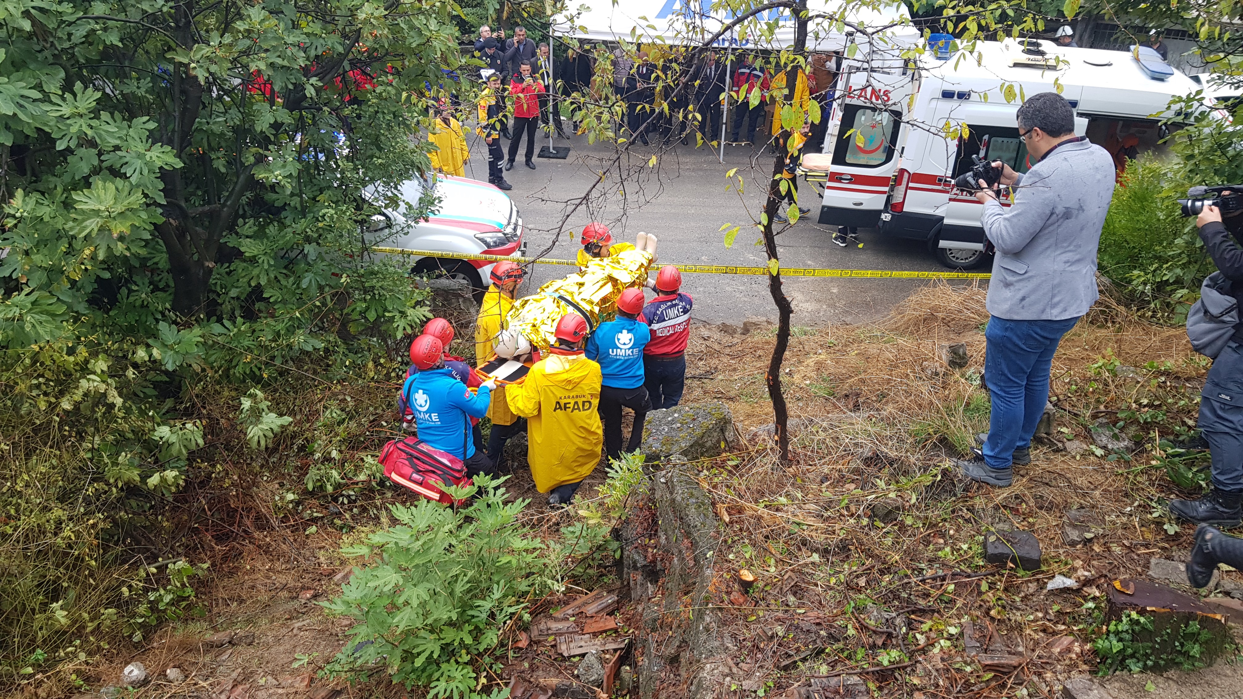 Karabük’te 6,5 büyüklüğünde deprem tatbikatı  (5)