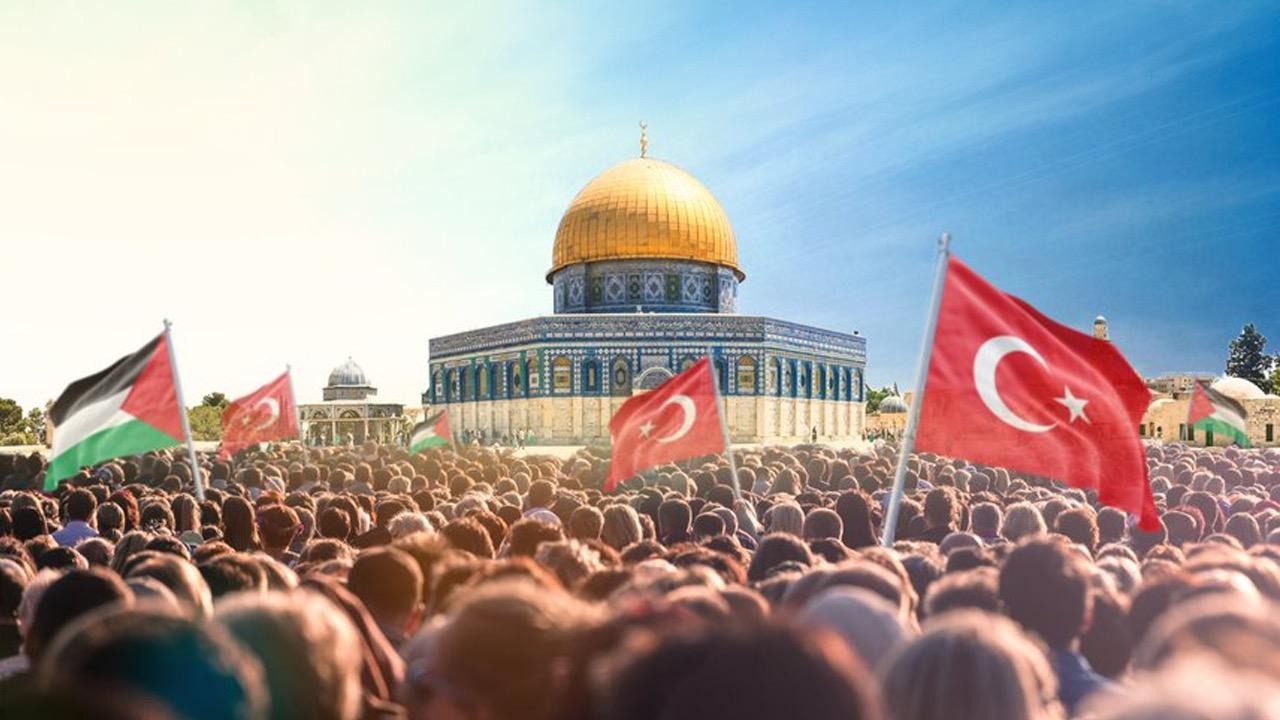 Milyonlarca kişi Gazze için tek yürek oldu AK Parti'nin 'Büyük Filistin Mitingi' İstanbul'da başladı! (3)-1