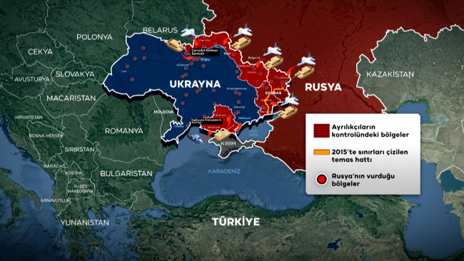 Rusya'dan 'misket bombası' açıklaması 'Ukrayna, sınıra yakın bir köyü bombaladı' (1)