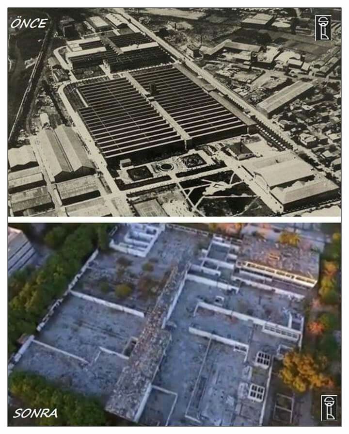 İzmir Basma Fabrikasının Eski Ve Yeni Hali