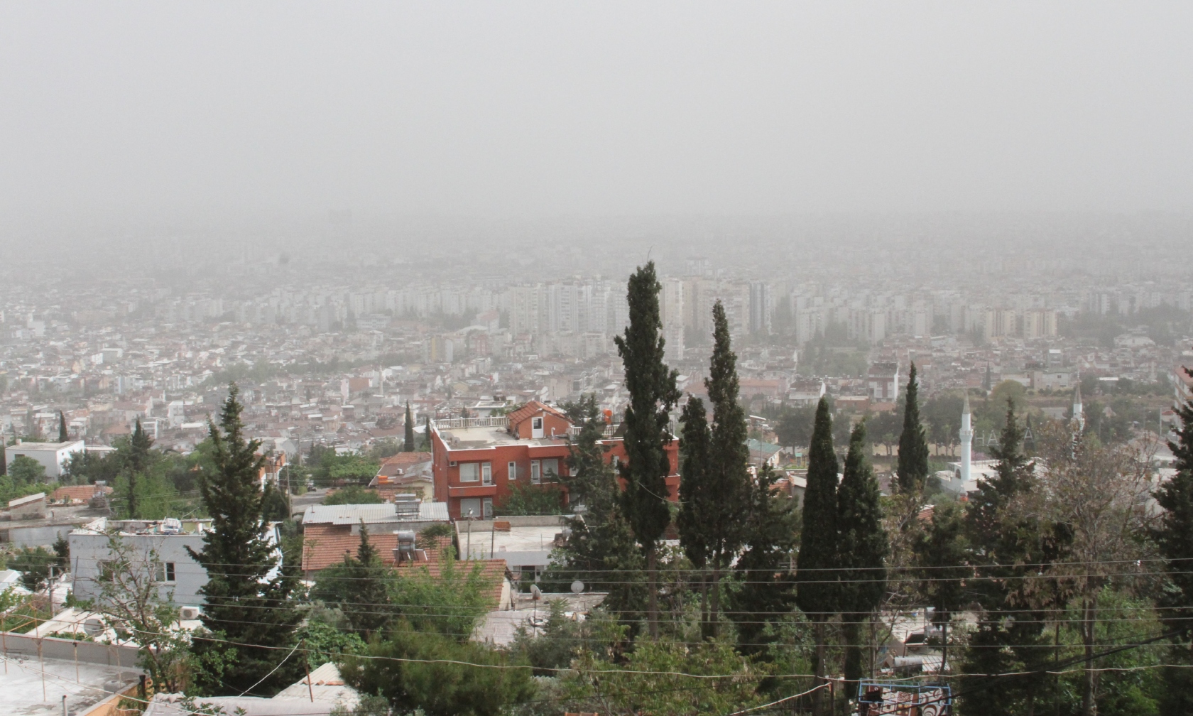 Antalya Bulutlara Gomuldu Gorus Mesafesi Dustu Beyaz Perde Cekildi (1)