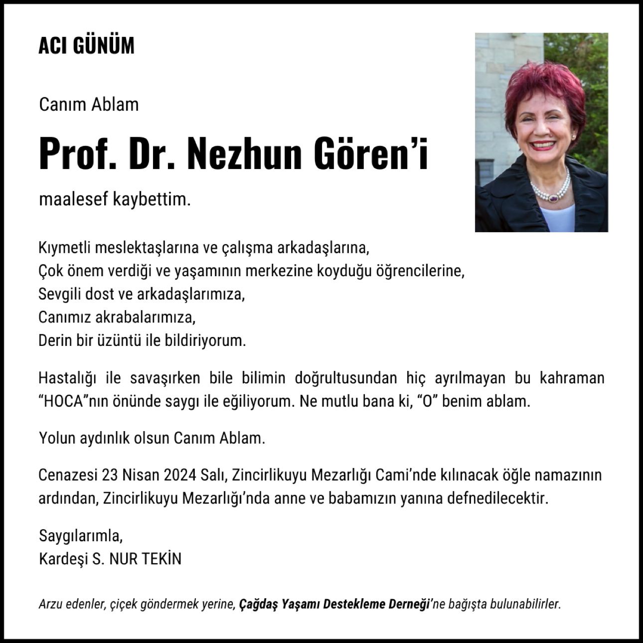 Prof Dr Nezhun Goren Yeni Bakış