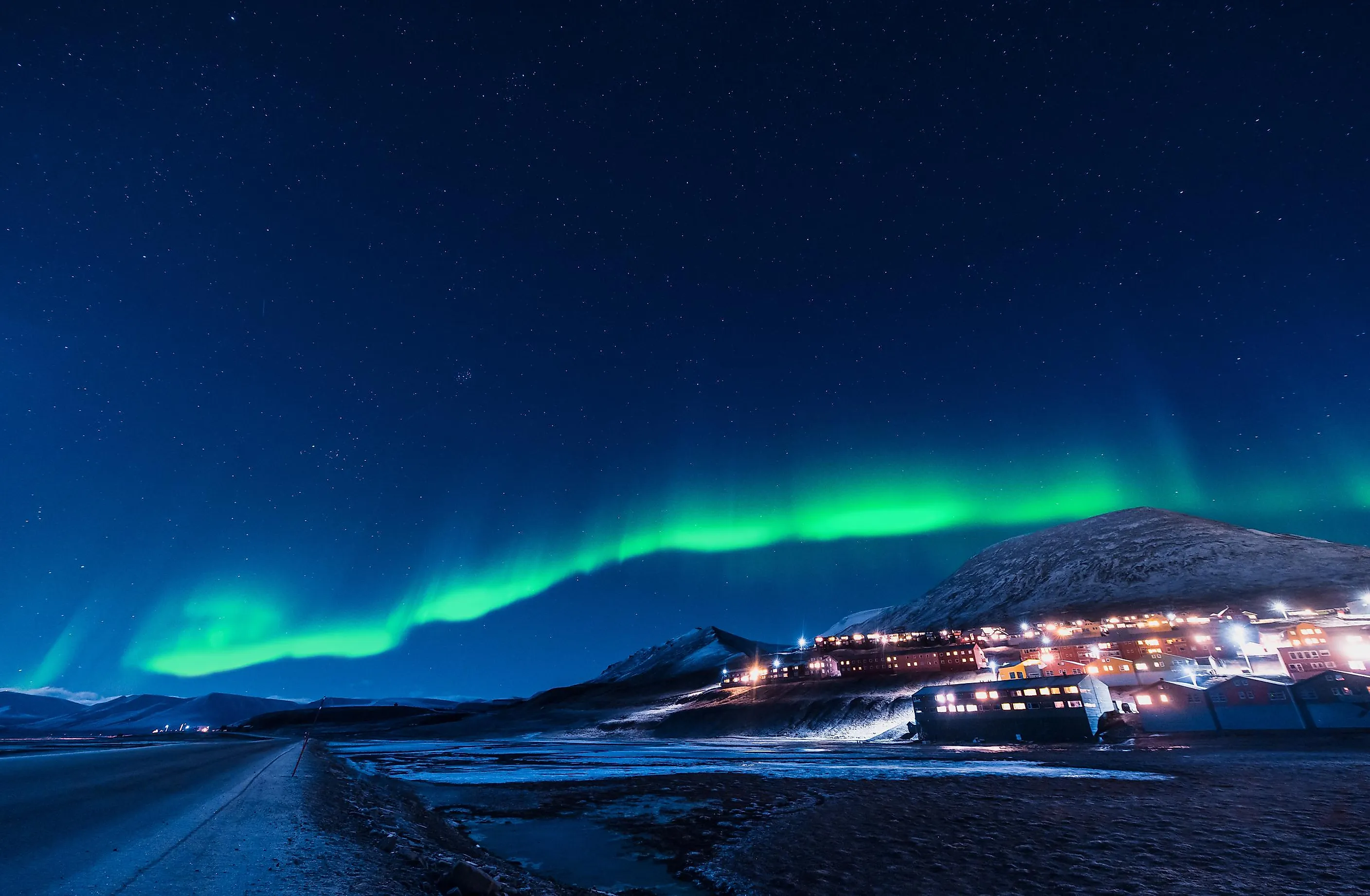 Northern Lights Longyearbyen Spitsbergen Island Svalbard Norway Ginger Polina Bublik