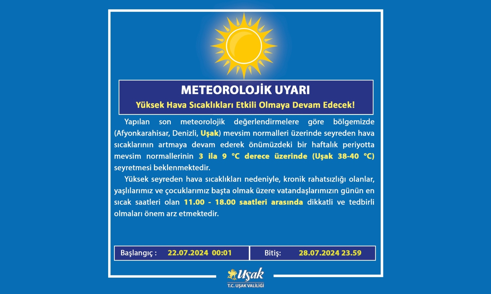 Meteorolojiden Kritik Uyari Usakta Sicakliklar Zirvede (1)