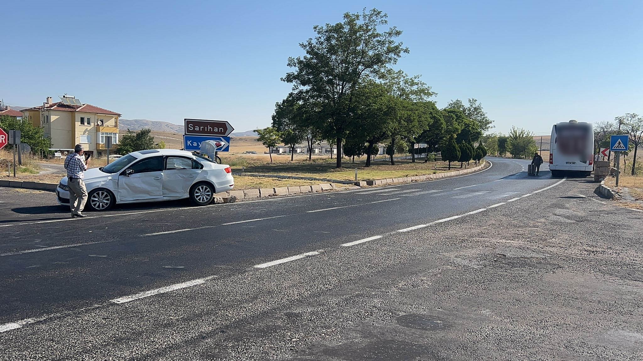 Nevşehir Avanos'ta Trafik Kazası 4 Yaralı (1)