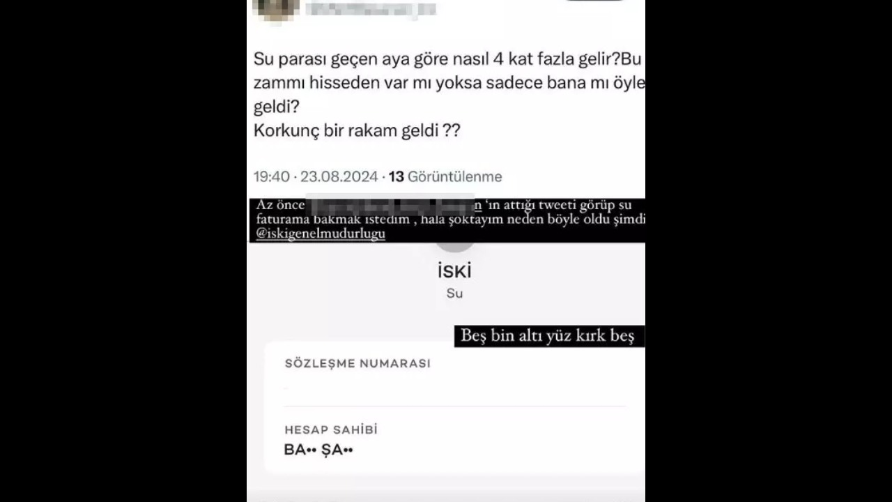 Oyuncu Bahar Sahin Evine Gelen 5 Bin Tllik Su Faturasina Isyan Etti