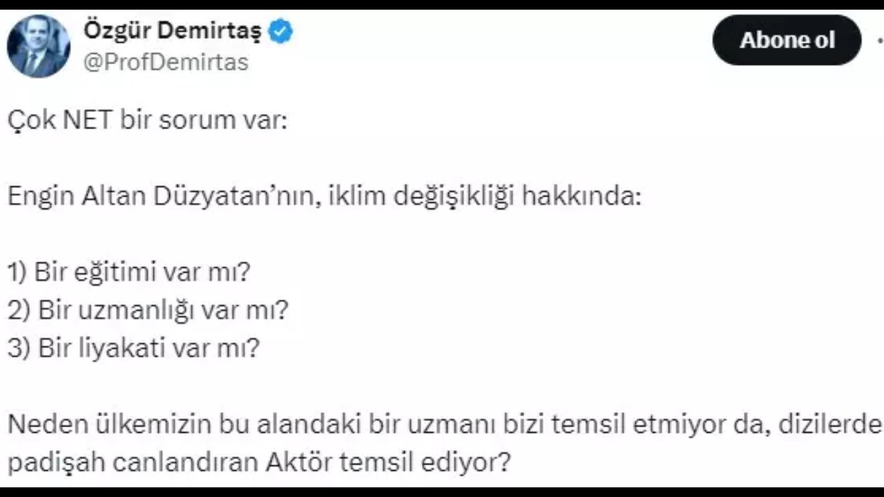 Engin Altan Duzyatanin Iklim Zirvesinde Turkiyeyi Temsil Edecek Olmasi Elestirildi (1)-1