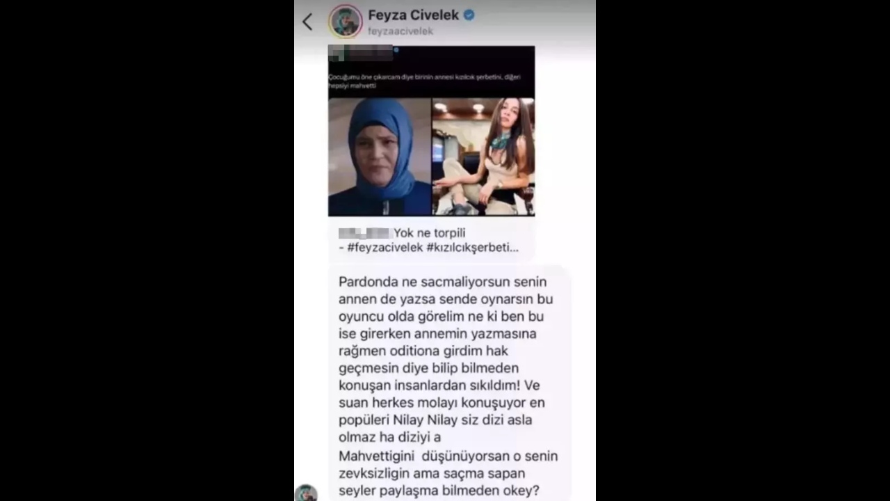 Kizilcik Serbetinin Nilayi Feyza Civelek Senarist Annesinden Torpilli Oldugu Yorumuna Sinir