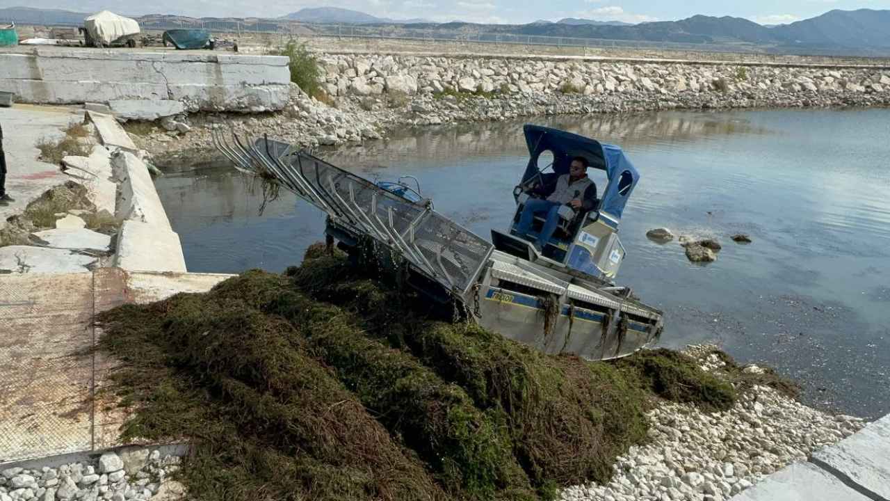 Egirdir Golunde Kotu Koku Son Buluyor Yosunlar Temizleniyor (1)